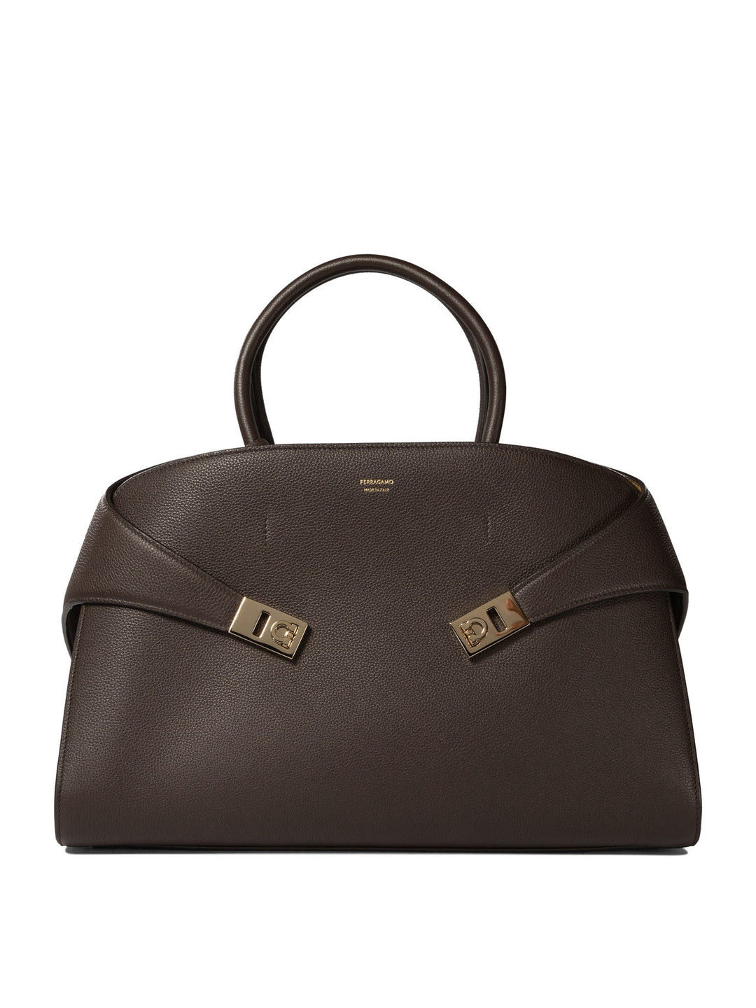 Hug Bicolor Handbags Brown