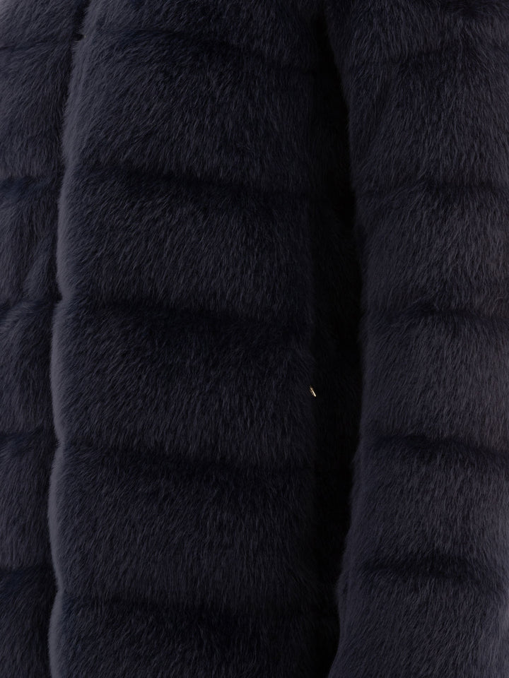 Faux Fur Down Coat Coats Blue