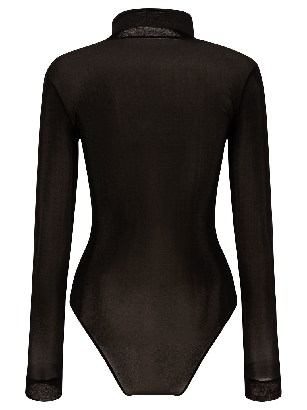 High-Neck Bodysuit Tops Black