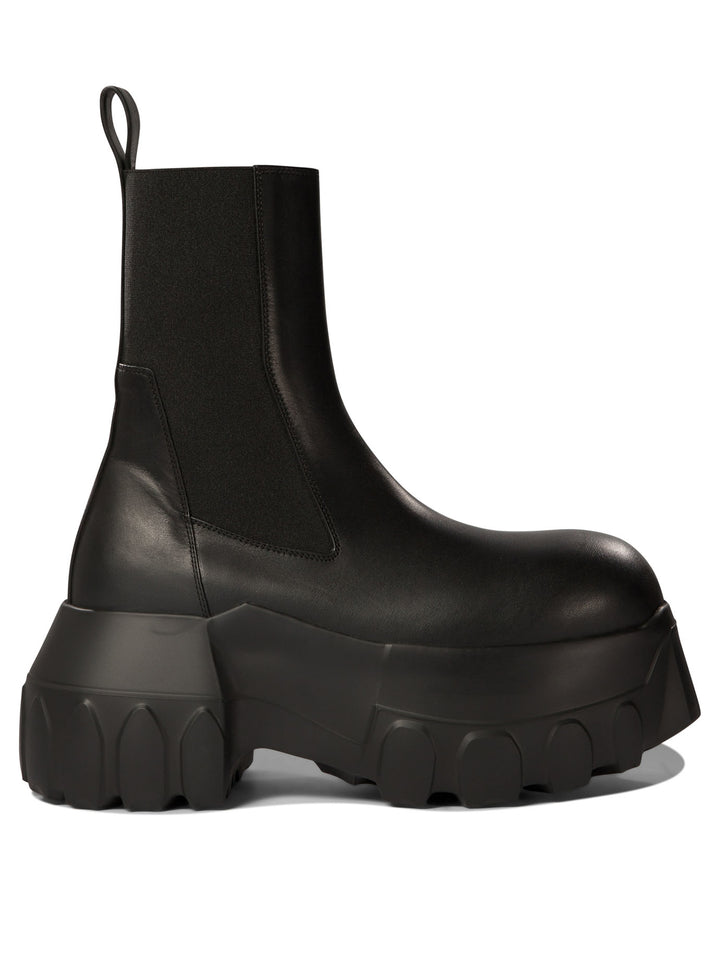 Beatle Mega Tractor Ankle Boots Black