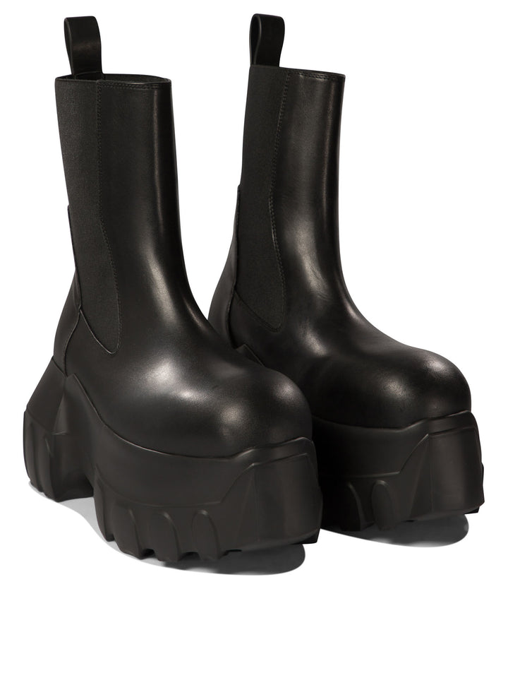 Beatle Mega Tractor Ankle Boots Black