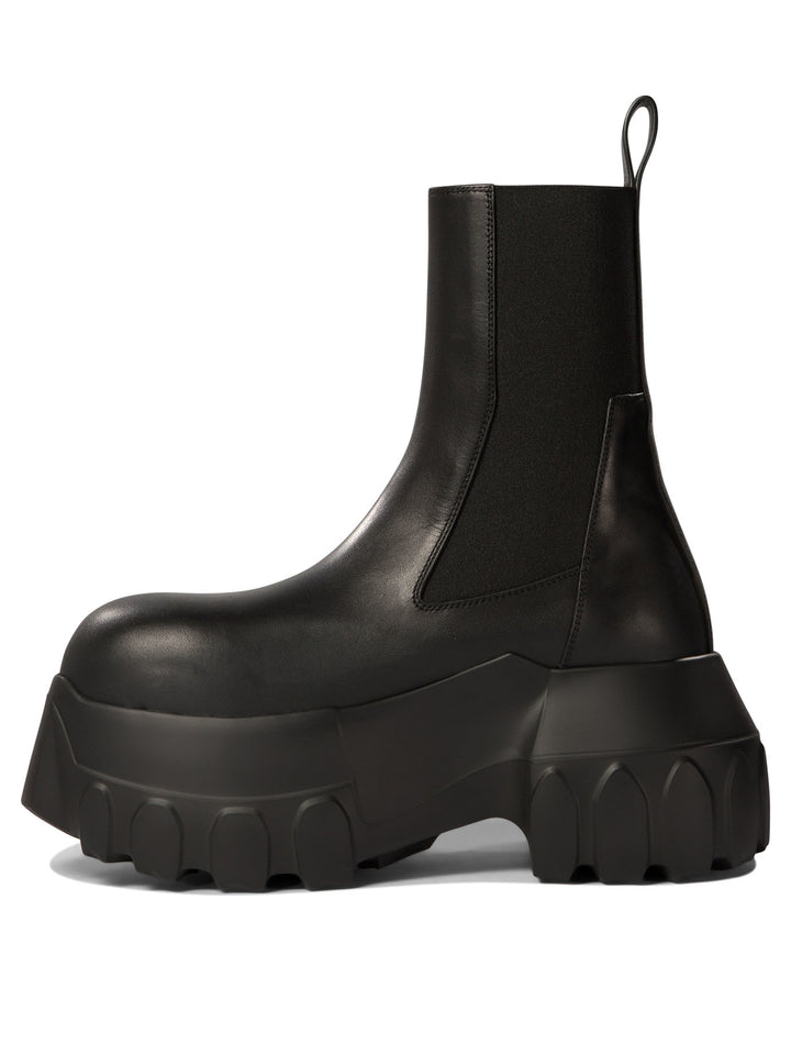 Beatle Mega Tractor Ankle Boots Black