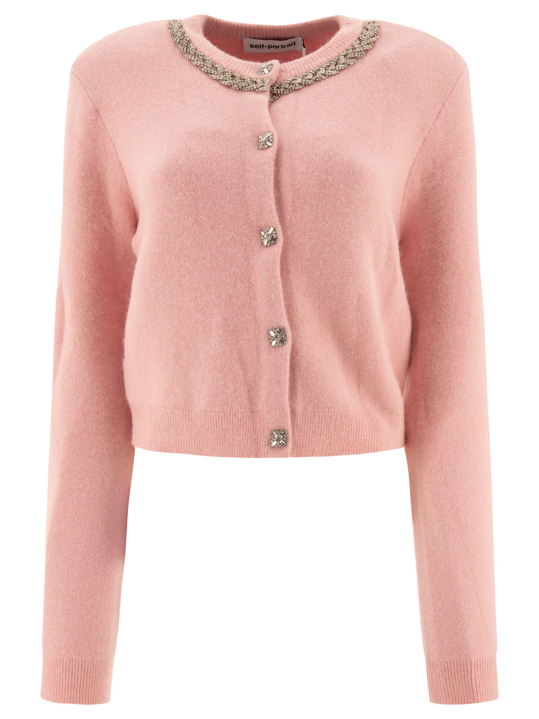 Embellished Cardigan Knitwear Pink