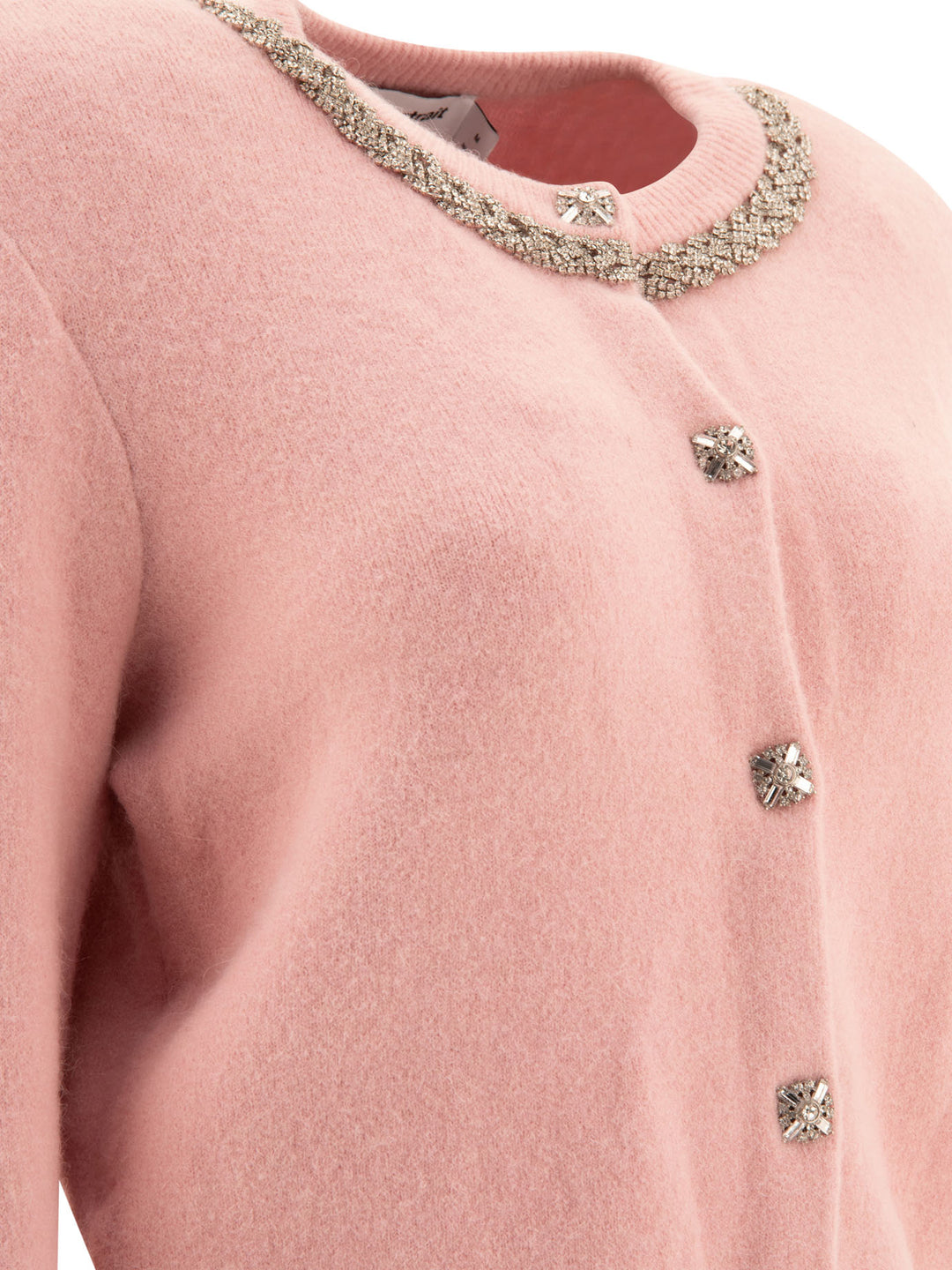 Embellished Cardigan Knitwear Pink