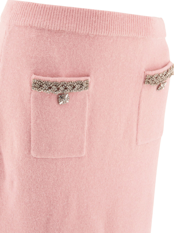 Embellished Midi Skirt Skirts Pink