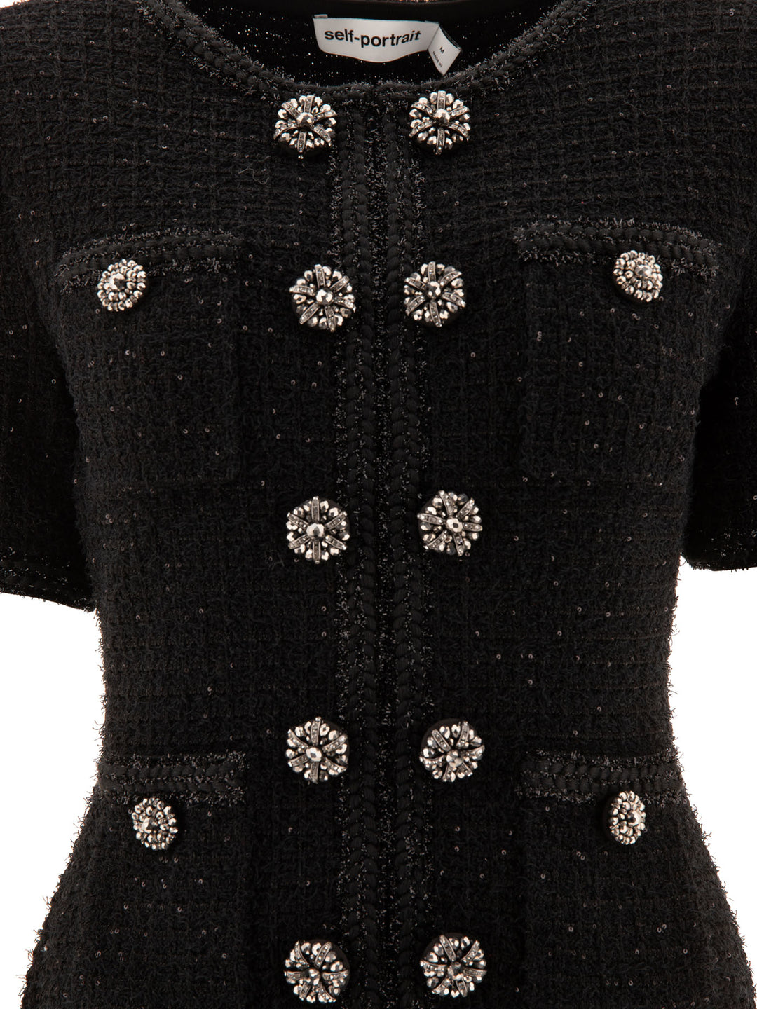 Knit Dress With Buttons Dresses Black