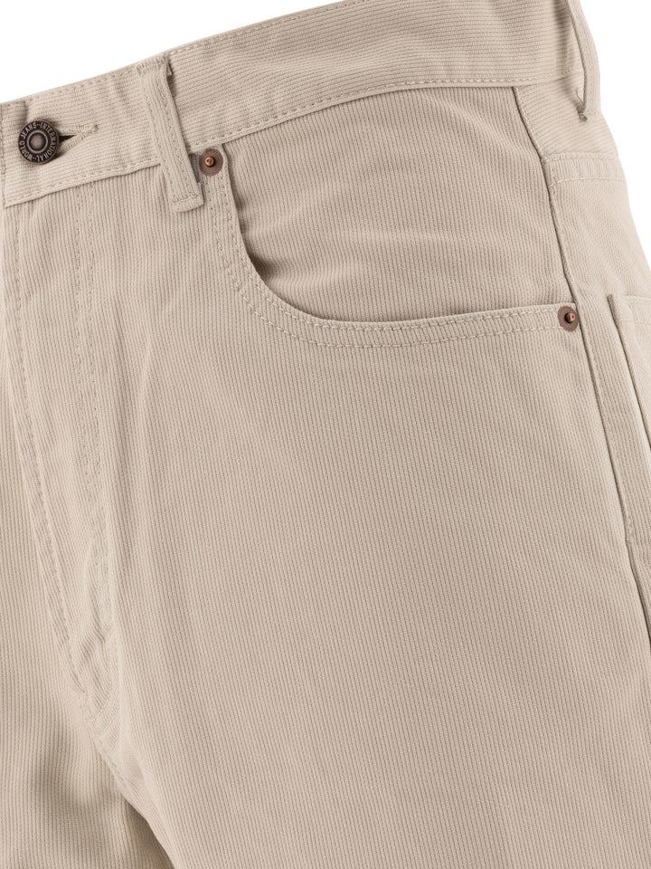 Piqué Shorts Trousers Beige