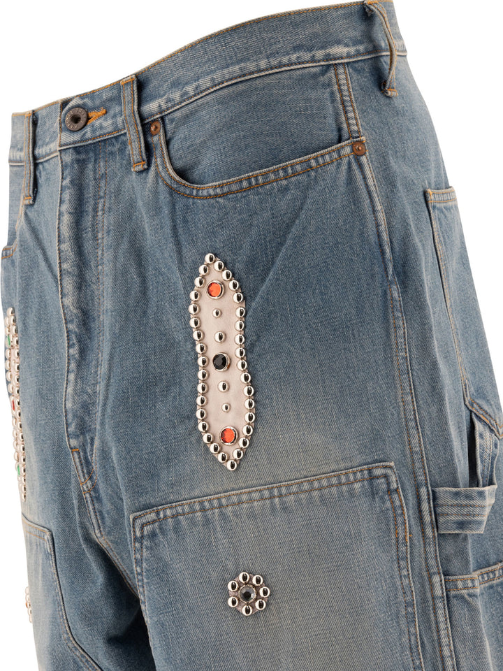 Studs Remake Short Light Blue