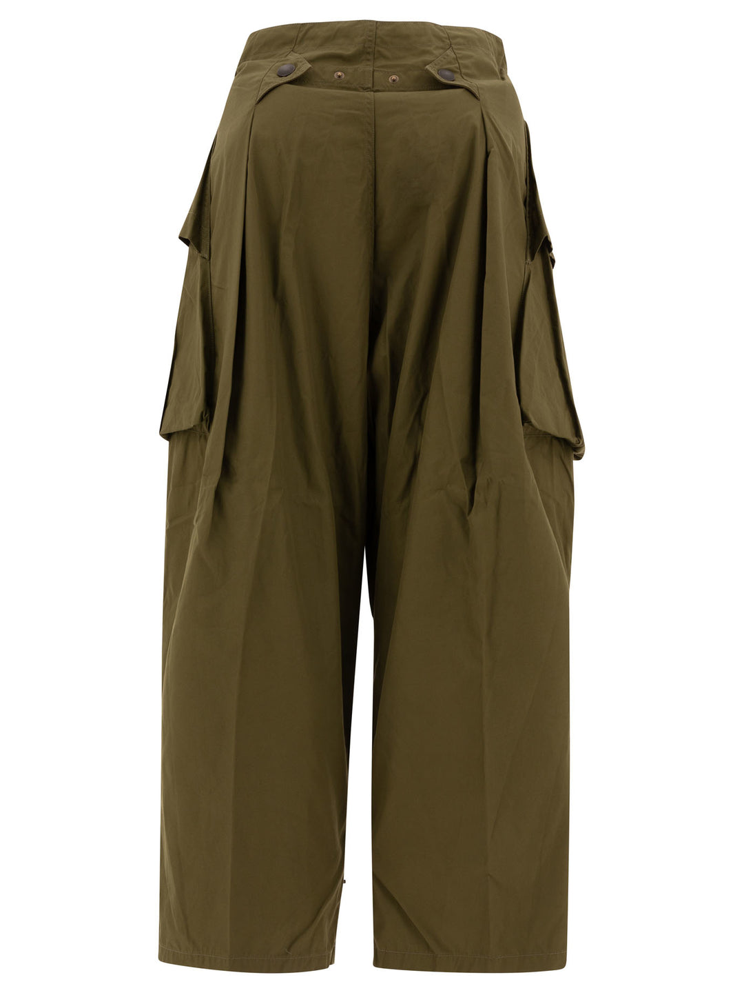 Combed Gabergine Aozai Trousers Green