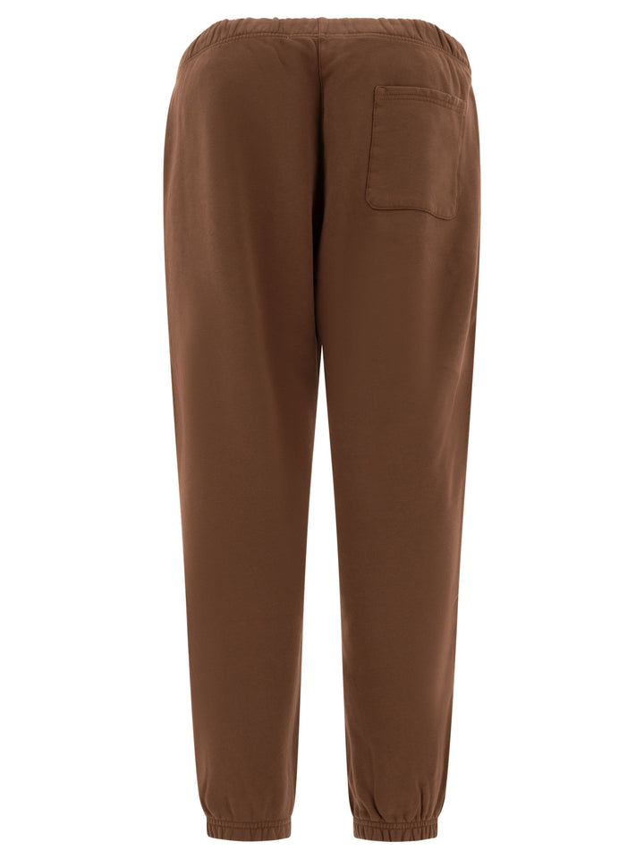 Joggers With Logo Trousers Brown