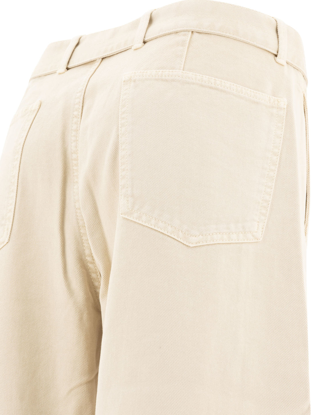 Twisted Belted Trousers Beige