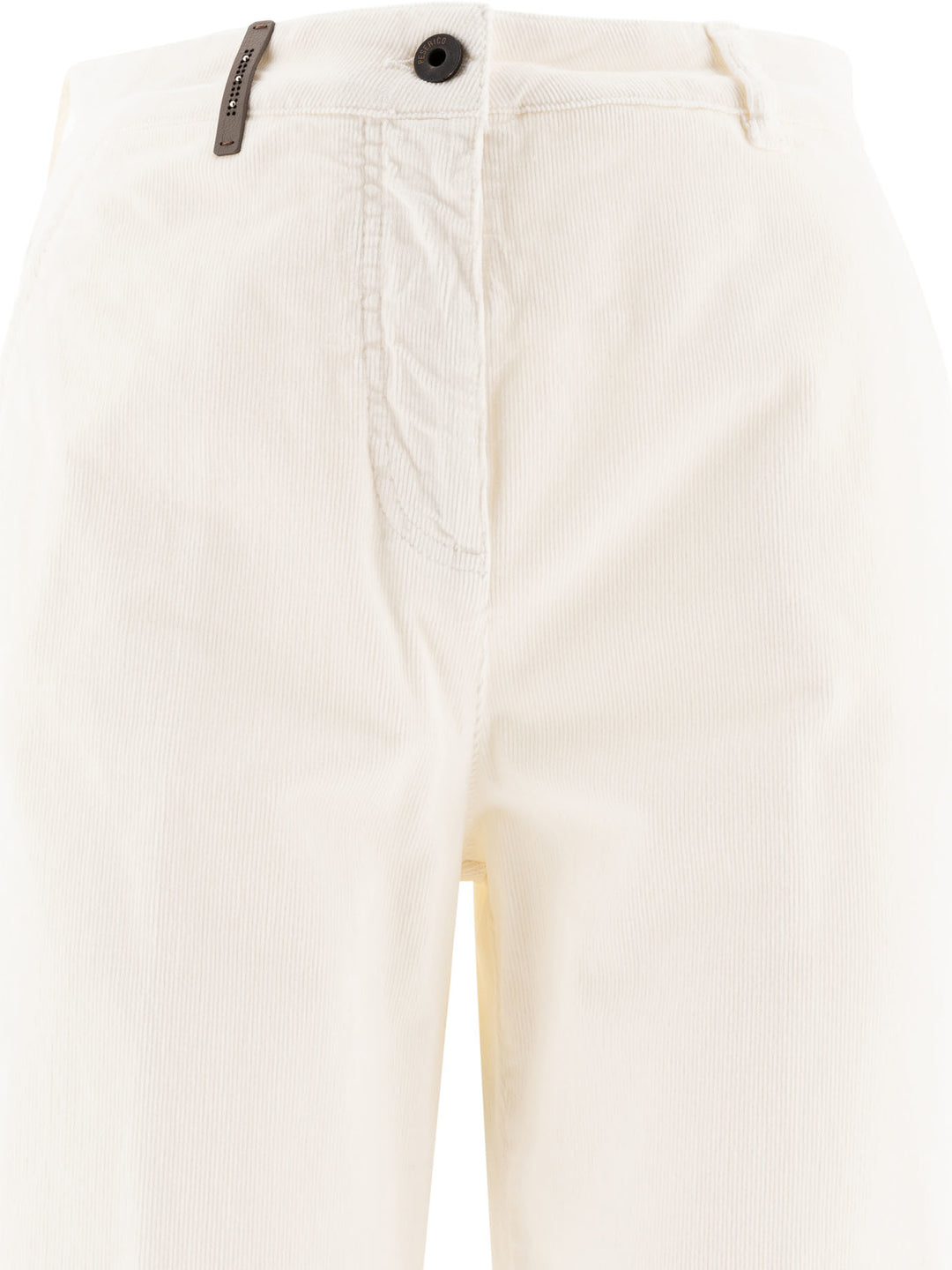 Corduroy Trousers White