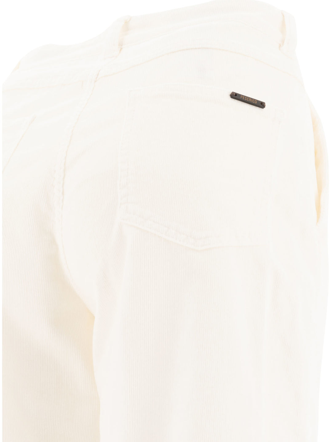 Corduroy Trousers White