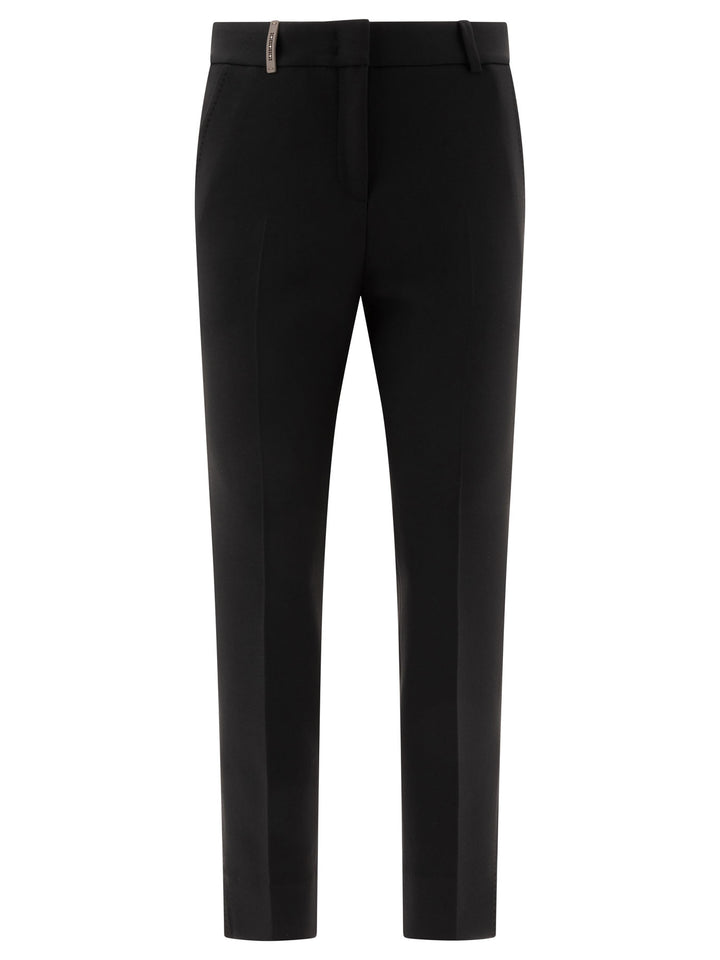 Jersey Cigarette Trousers Black