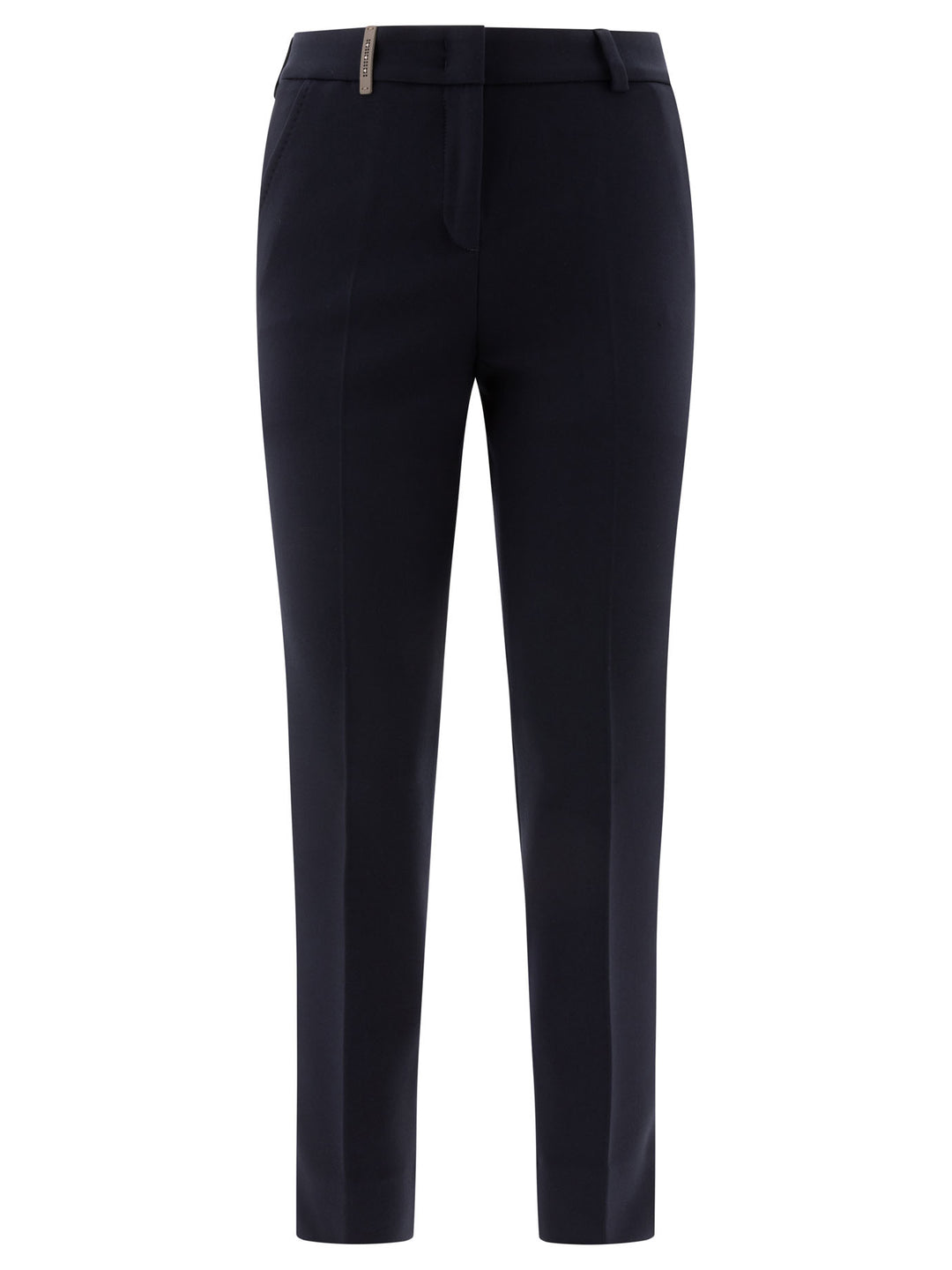 Jersey Cigarette Trousers Blue