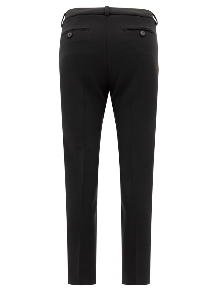 Jersey Cigarette Trousers Black