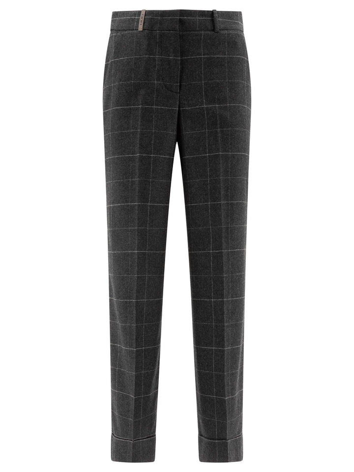 Wool And Cashmere Trousers Grey