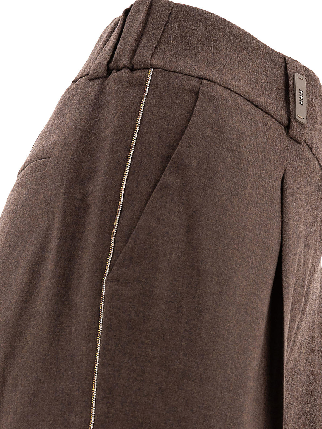 Tailored  With Punto Luce Trousers Brown