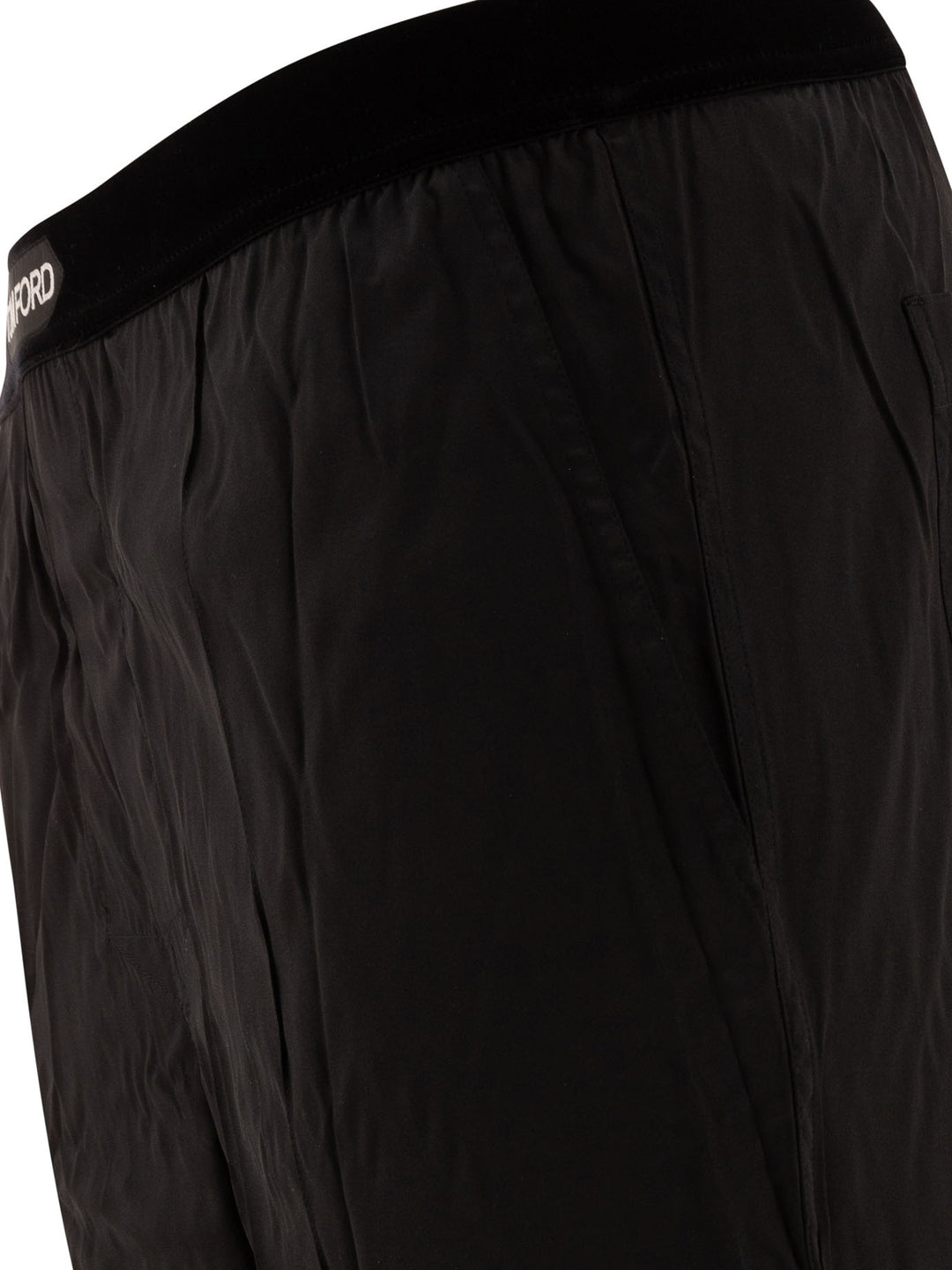 Silk Pyjamas Trousers Underwear Black