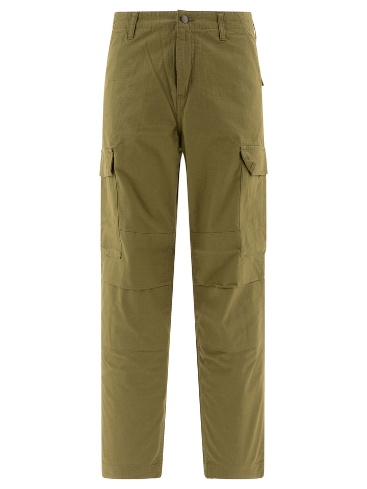 Regular Cargo Trousers Green