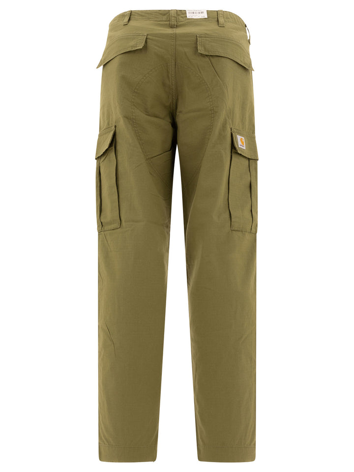 Regular Cargo Trousers Green