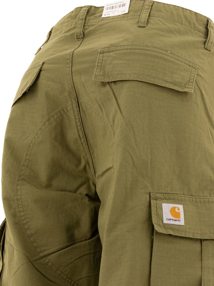 Regular Cargo Trousers Green