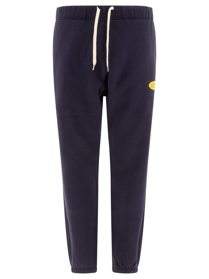 Joggers With Logo Trousers Blue