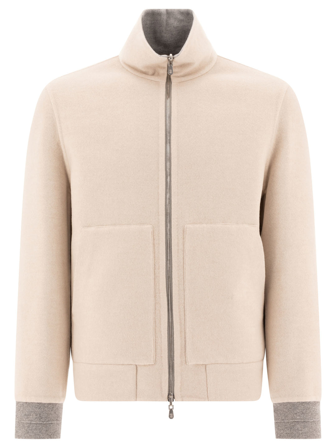 Reversible Cashmere Jacket Jackets Beige