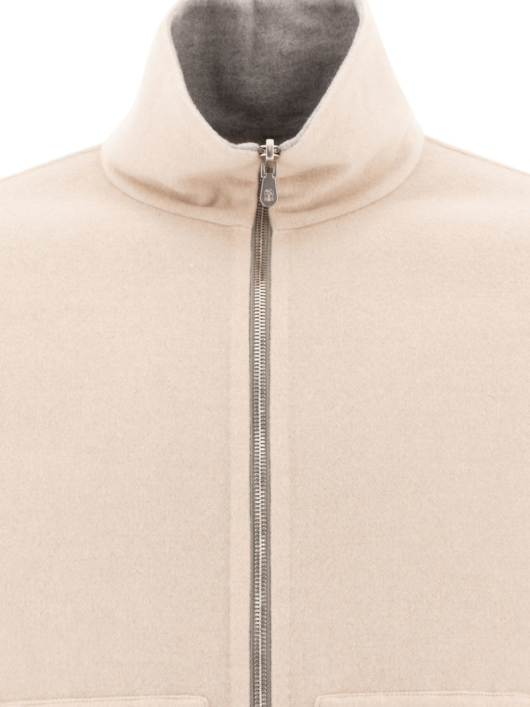 Reversible Cashmere Jacket Jackets Beige