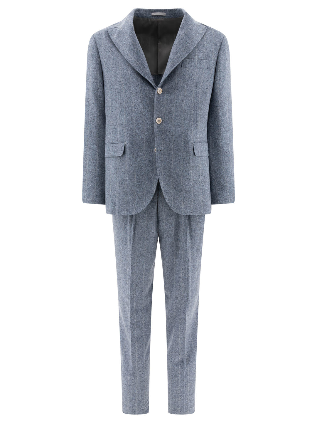 Pinstriped Suit Suits Light Blue