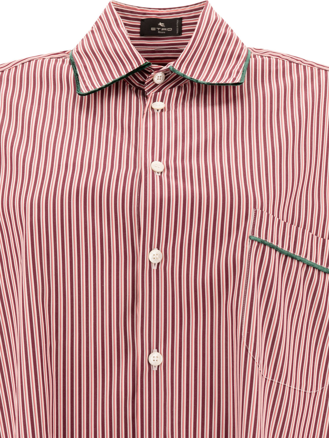 Striped Poplin Shirt Shirts Bordeaux