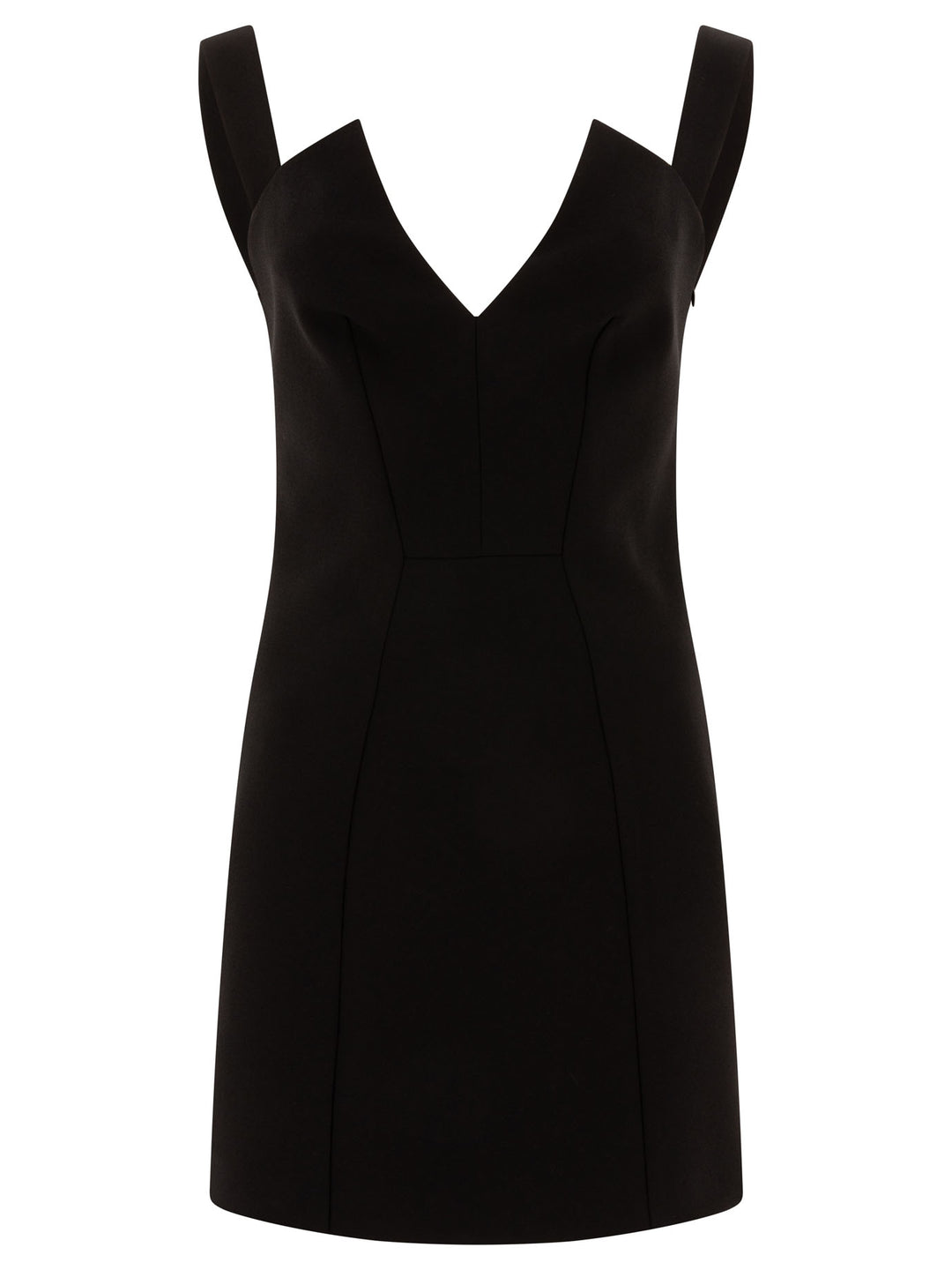 V-Neck Dress Dresses Black