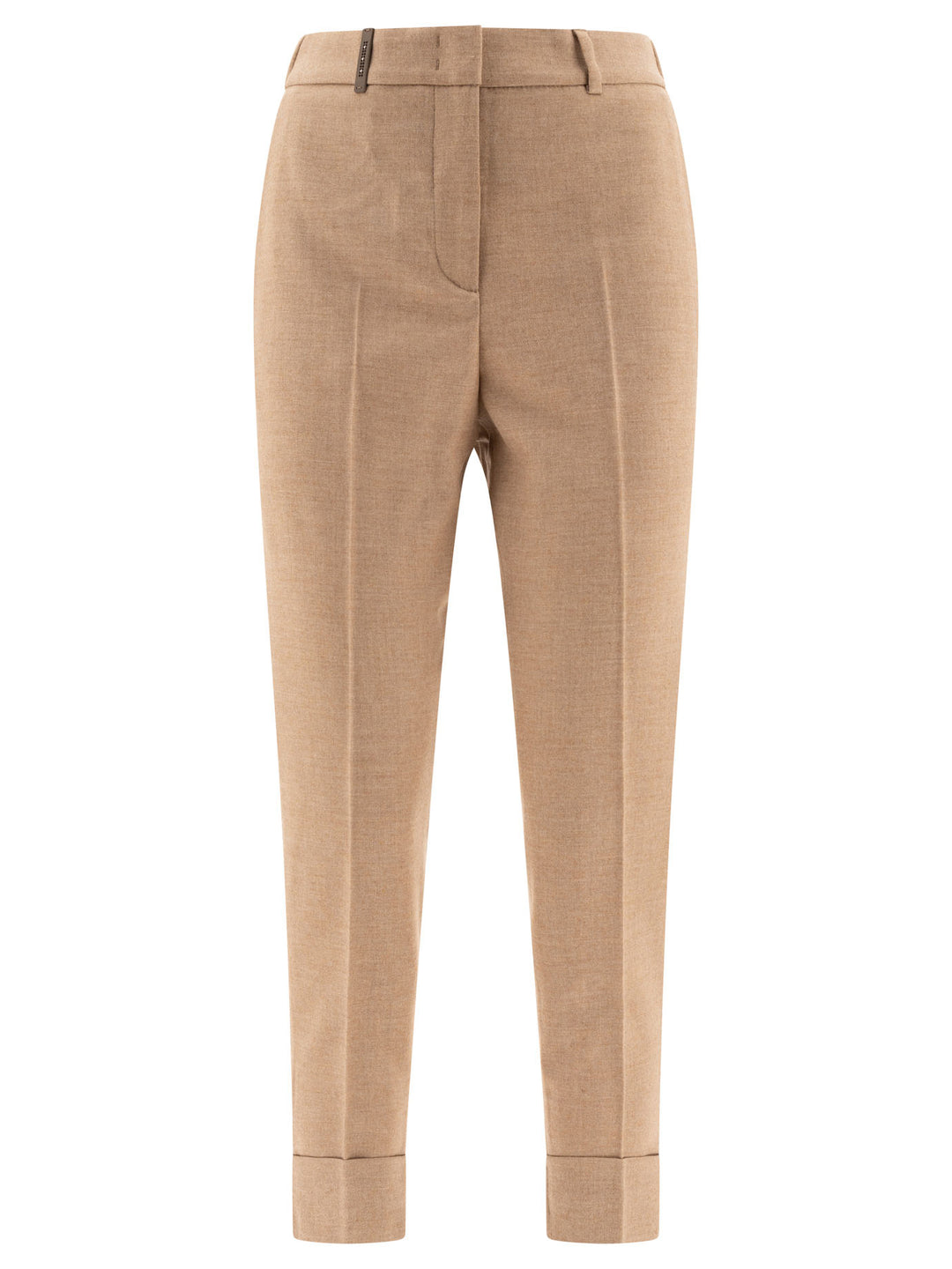 Wool  With Punto Luce Trousers Beige