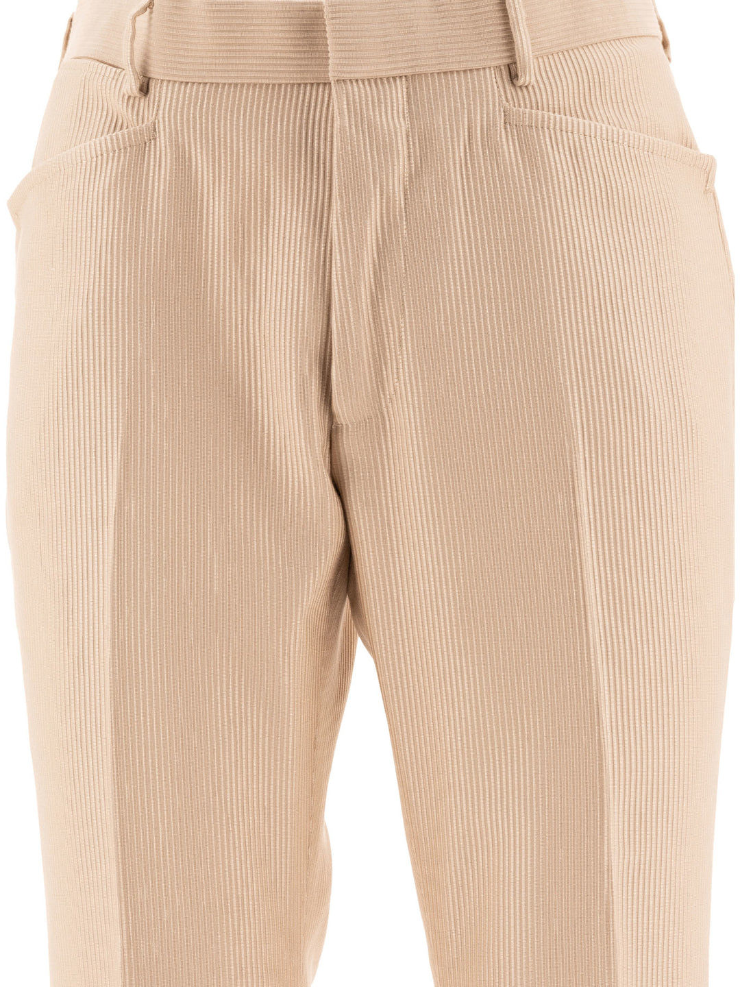 Corduroy Tailored Trousers Beige