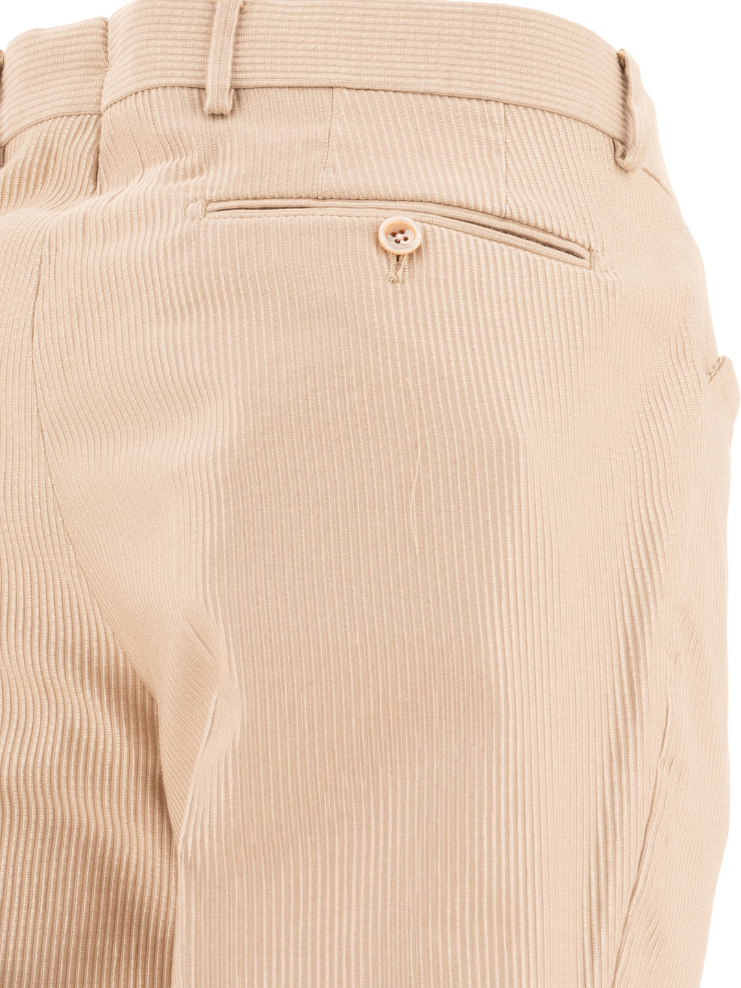 Corduroy Tailored Trousers Beige