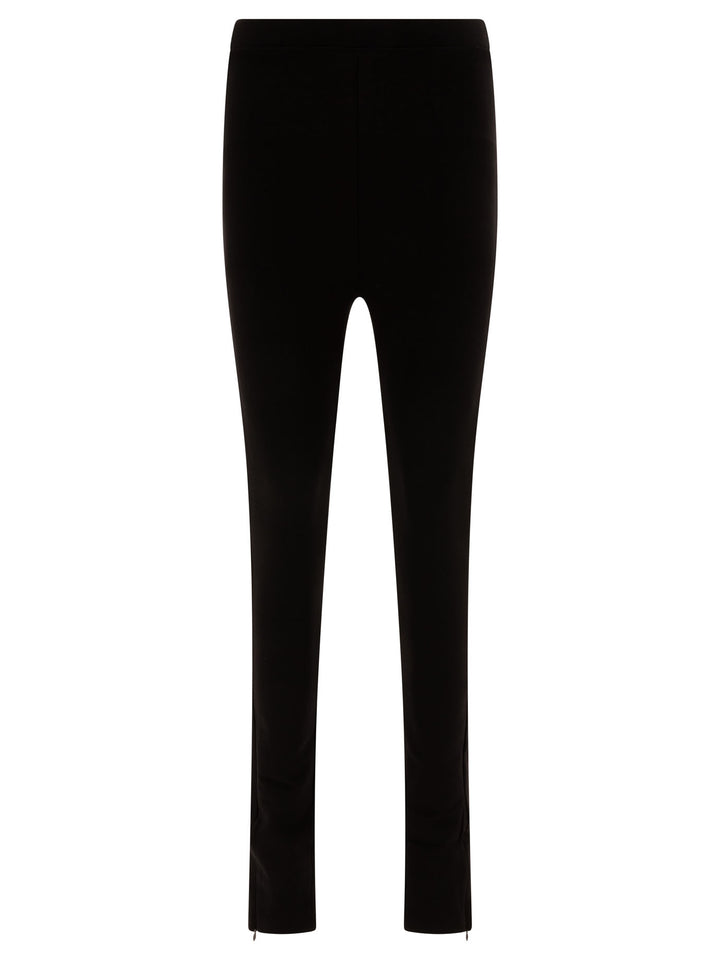 Zip Leggings Trousers Black