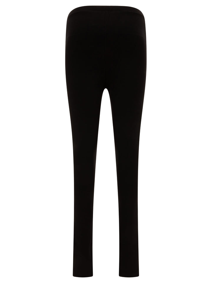 Zip Leggings Trousers Black