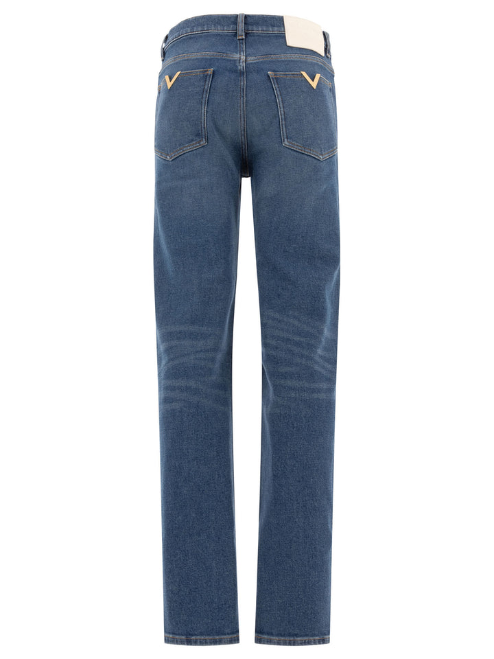 Straight-Leg Jeans Blue