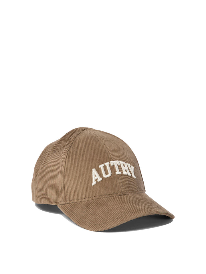 Corduroy Baseball Cap With Embroidery Hats Brown