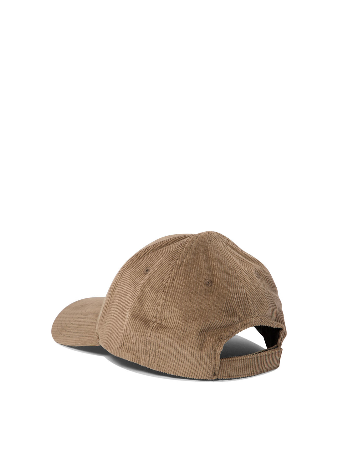 Corduroy Baseball Cap With Embroidery Hats Brown