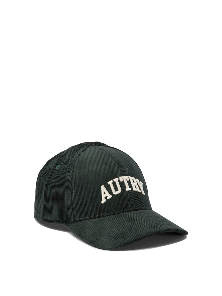 Corduroy Baseball Cap With Embroidery Hats Green