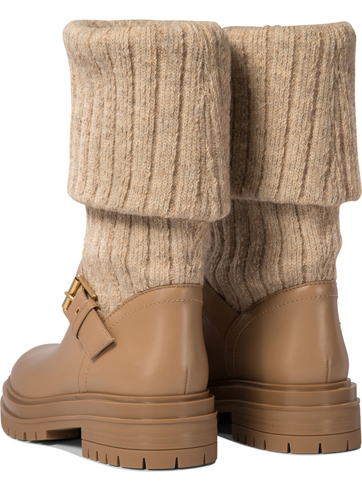 Thurso Ankle Boots Beige