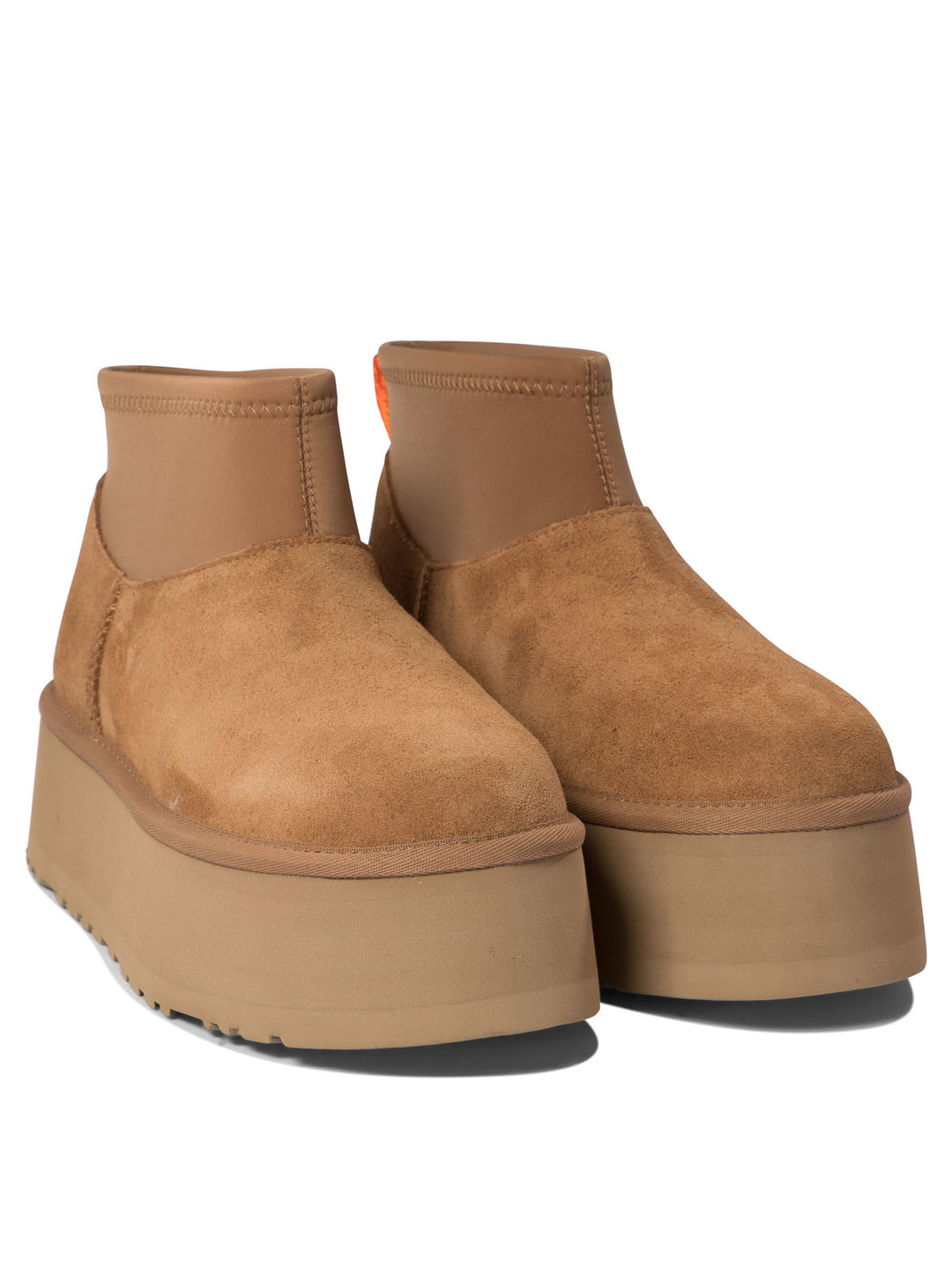 Classic Mini Dipper Ankle Boots Beige