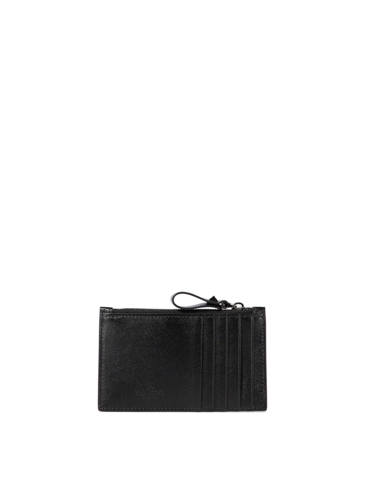 Rockstud Wallets & Card Holders Black