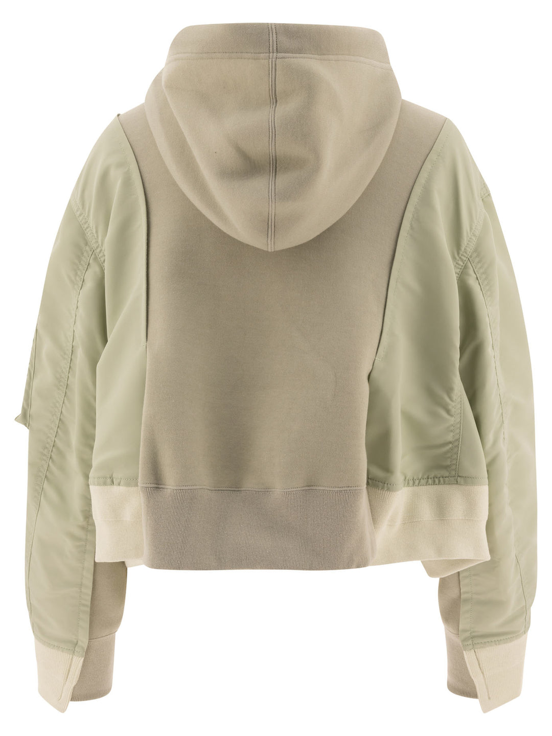 Nylon Twill X Sponge Sweatshirts Green