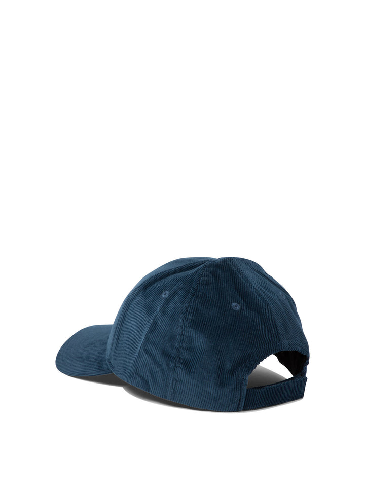 Corduroy Baseball Cap With Embroidery Hats Blue