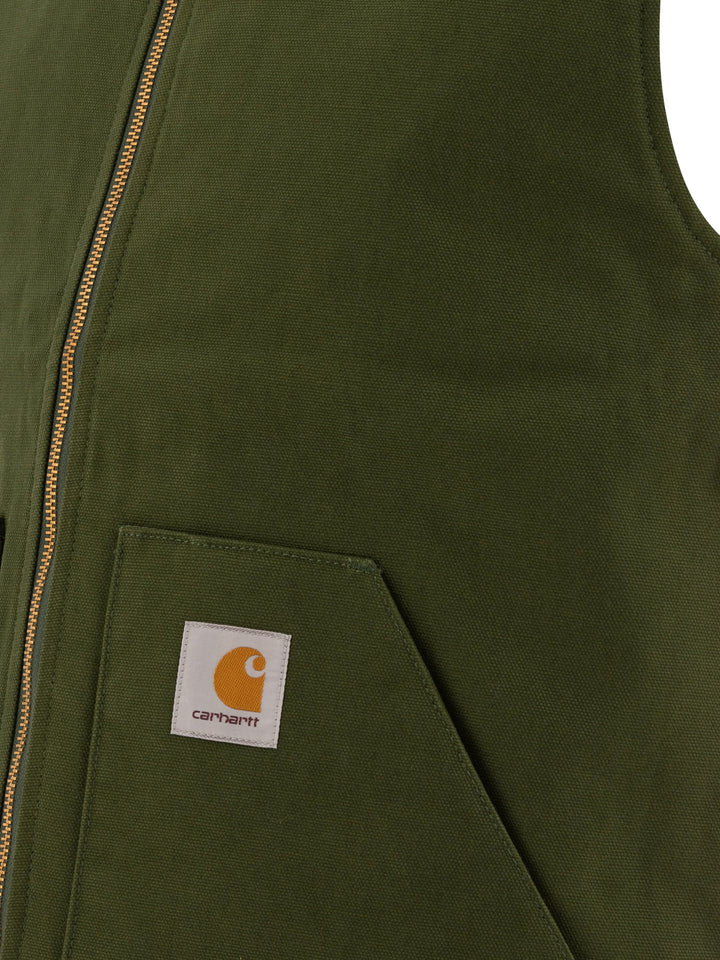 Vest Jacket With Patch Logo Jackets Green