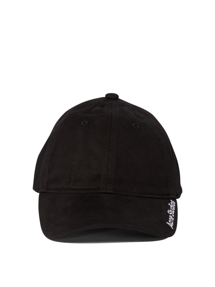 Baseball Cap With Embroidered Logo Hats Black