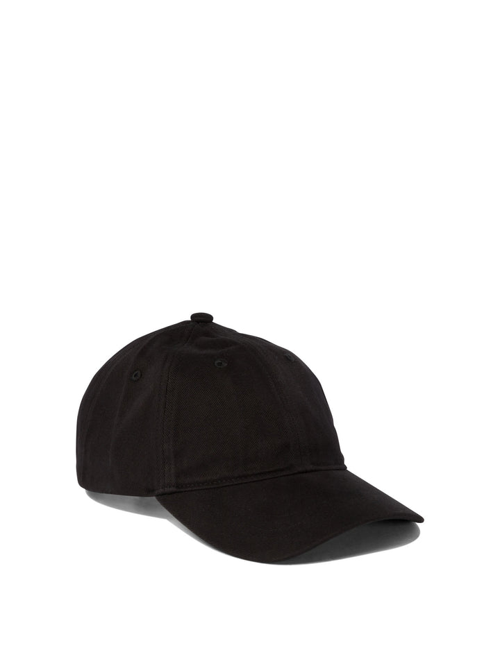 Baseball Cap With Embroidered Logo Hats Black