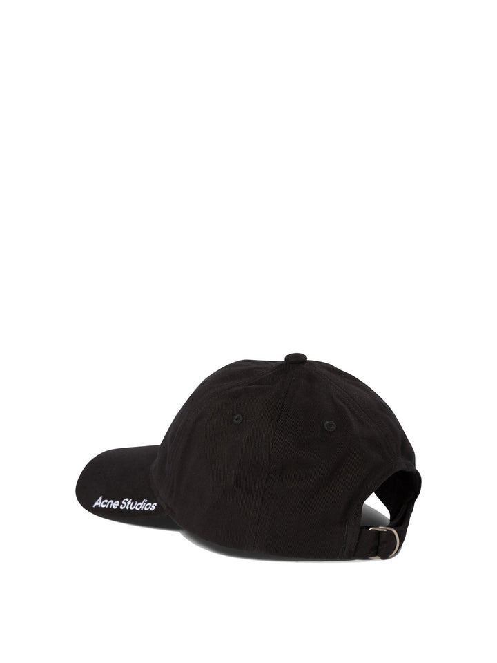 Baseball Cap With Embroidered Logo Hats Black